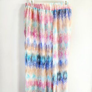 Multicolor Polyester pants with built in shorts , Large, Barley used.